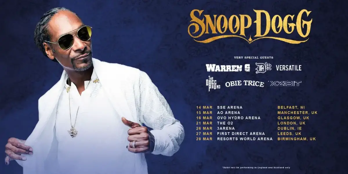 Snoop Dogg Reschedules UK & Ireland Tour For March 2023