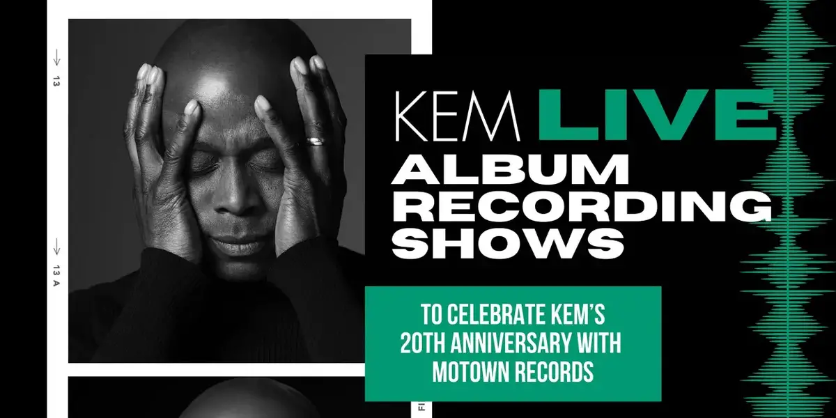 R&B Icon Kem to Record Live Album at Performances in Detroit This Week to Celebrate His 20th Anniversary With Motown Records