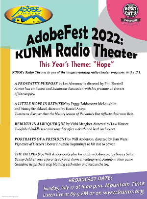 The Adobe Theater in Association With KUNM Radio Theatre Presents ADOBEFEST Next Month
