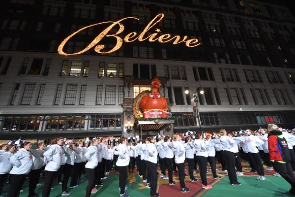 Photo Coverage: Broadway Heads to Herald Square to Rehearse for the MACY'S Thanksgiving Day Parade!