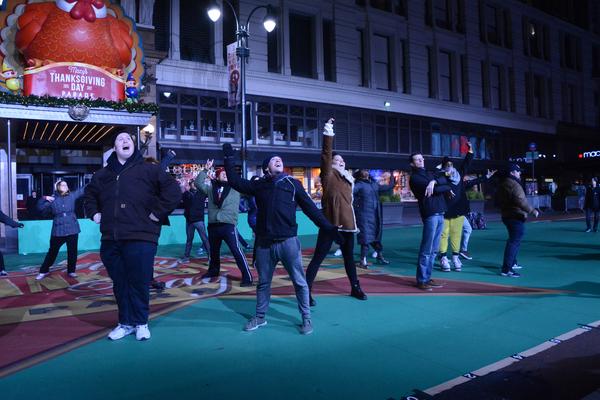 Photo Coverage: Broadway Heads to Herald Square to Rehearse for the MACY'S Thanksgiving Day Parade!