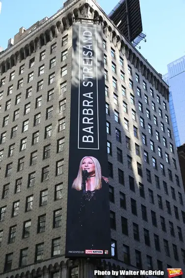 Up On The Marquee Barbra Streisand At Madison Square Garden
